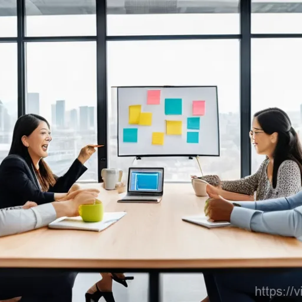 집단지성과 창의적 솔루션의 연계성 - **Prompt 1: Dynamic Brainstorming Session**
    "A vibrant, brightly lit, modern co-working space. S...