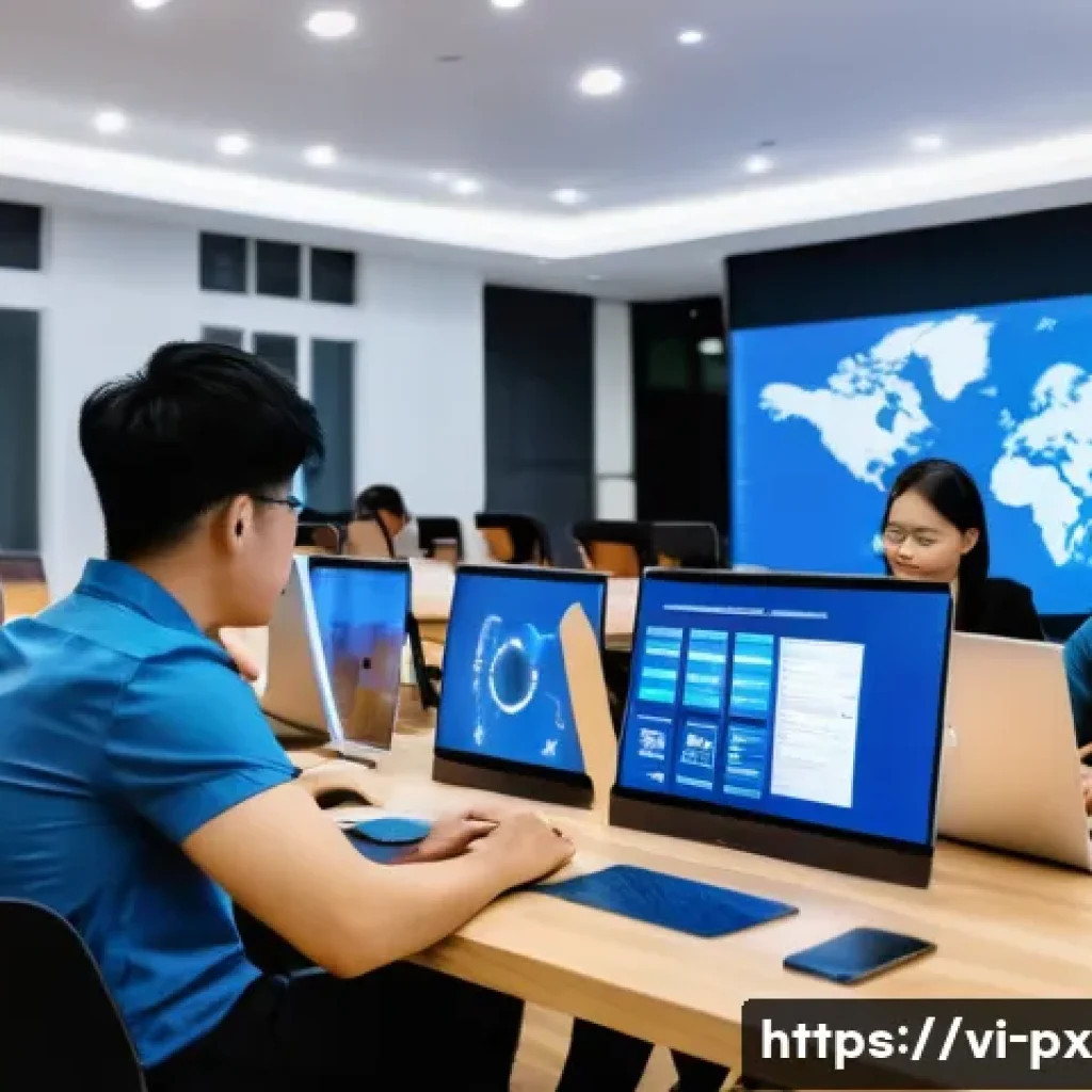 집단지성의 기술적 진화 - **Prompt:** A vibrant scene capturing the essence of collective intelligence and AI integration in V...